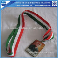 wholesale metal gold medal with ribbon